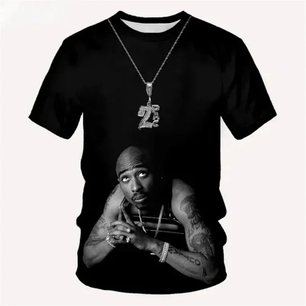 New T-Shirt Harajuku Men T-Shirt Fashion 2pac