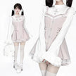 Y2k Aesthetic Lolita Style Bow Dress Shorts Set