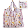 Big Size Thick Nylon Large Tote ECO Reusable with colorful cat pattern and foldable design.