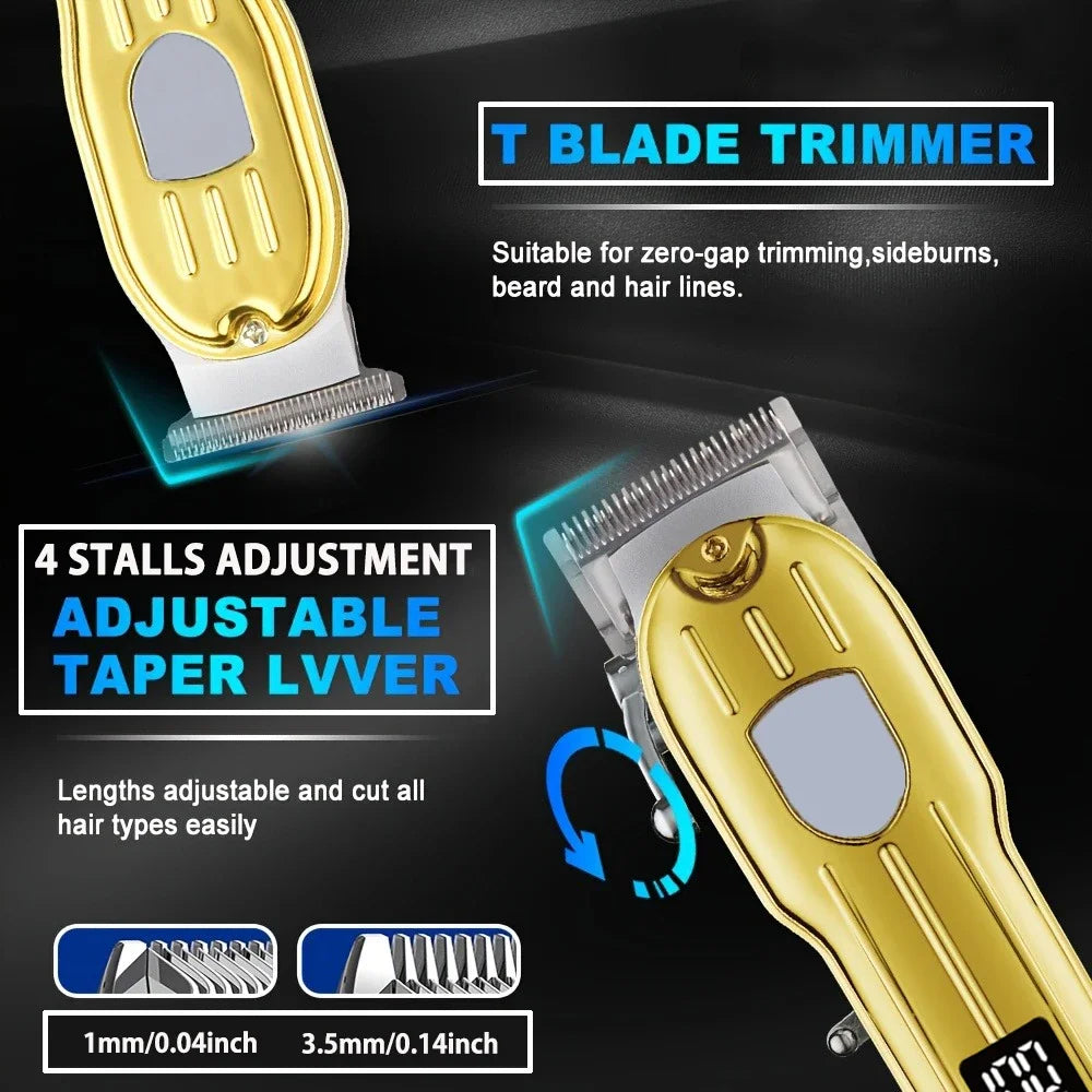 Hair Clippers Professional Barber Clippers and Trimmers Set