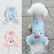 Dog Summer Four Leg Clothes Ice Silk Cool Pet Cool Clothes with Traction Rope Buckle Cooling Pet Clothes