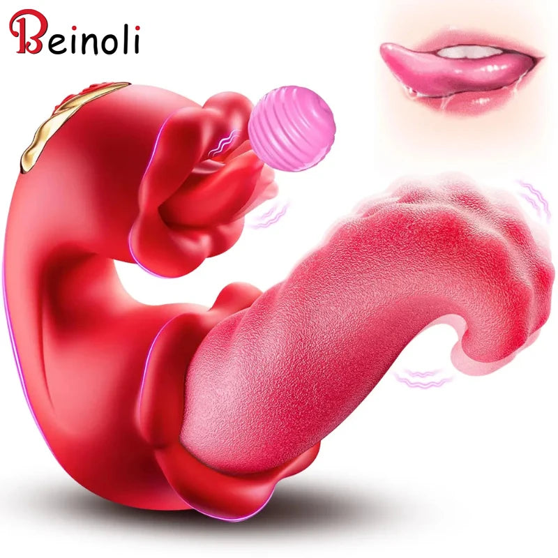 Vibrator Adult Sex Toys for Women 4 in 1 Tongue