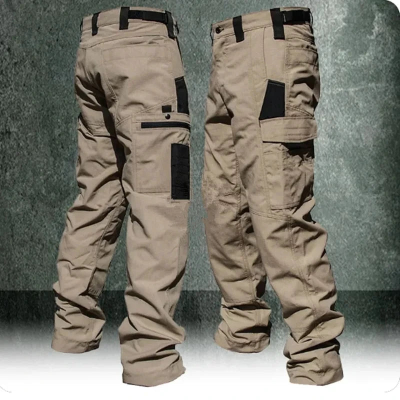 Wear Resistant Work Pant Man Multi-pocket Straight Cargo