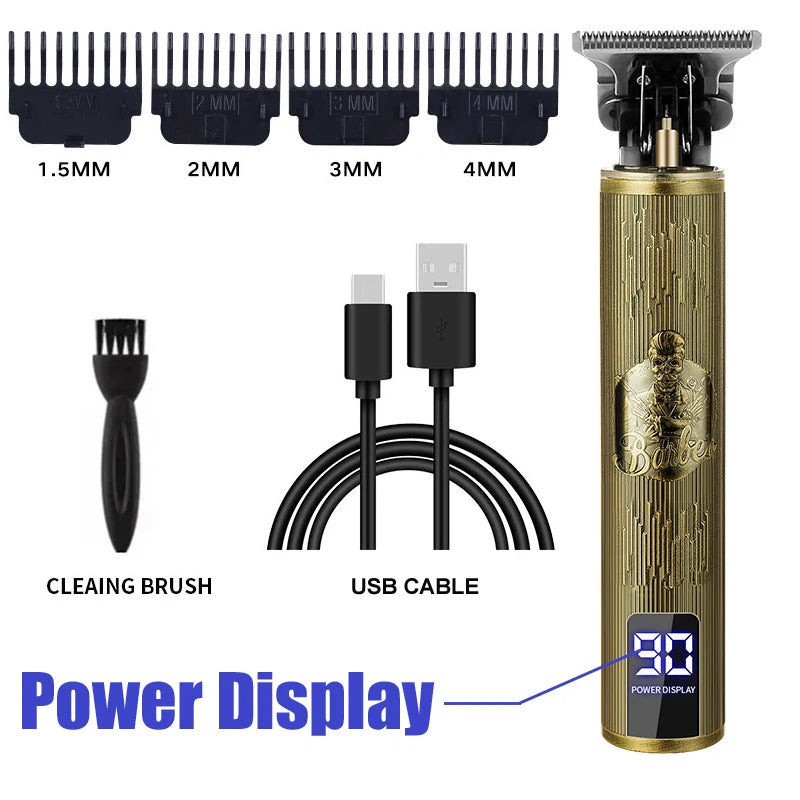 Cordless Mens Hair Trimmer Hair Clippers For Men