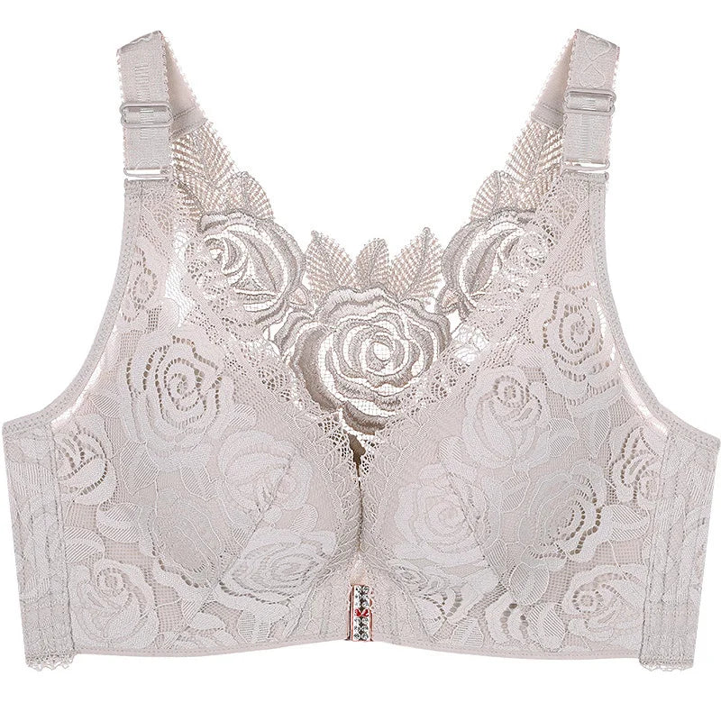 2026 Floral Secrets Comfort Rose Bra Front Closure Rose Lace