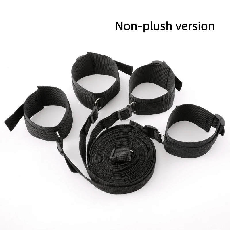 Bed Bondage Restraint Set Adjustable Wrist Ankle Cuffs