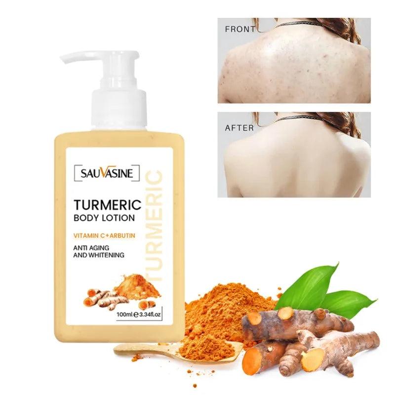 100ml Body Whitening Cream Turmeric Body Lotion Anti Aging Long-lasting