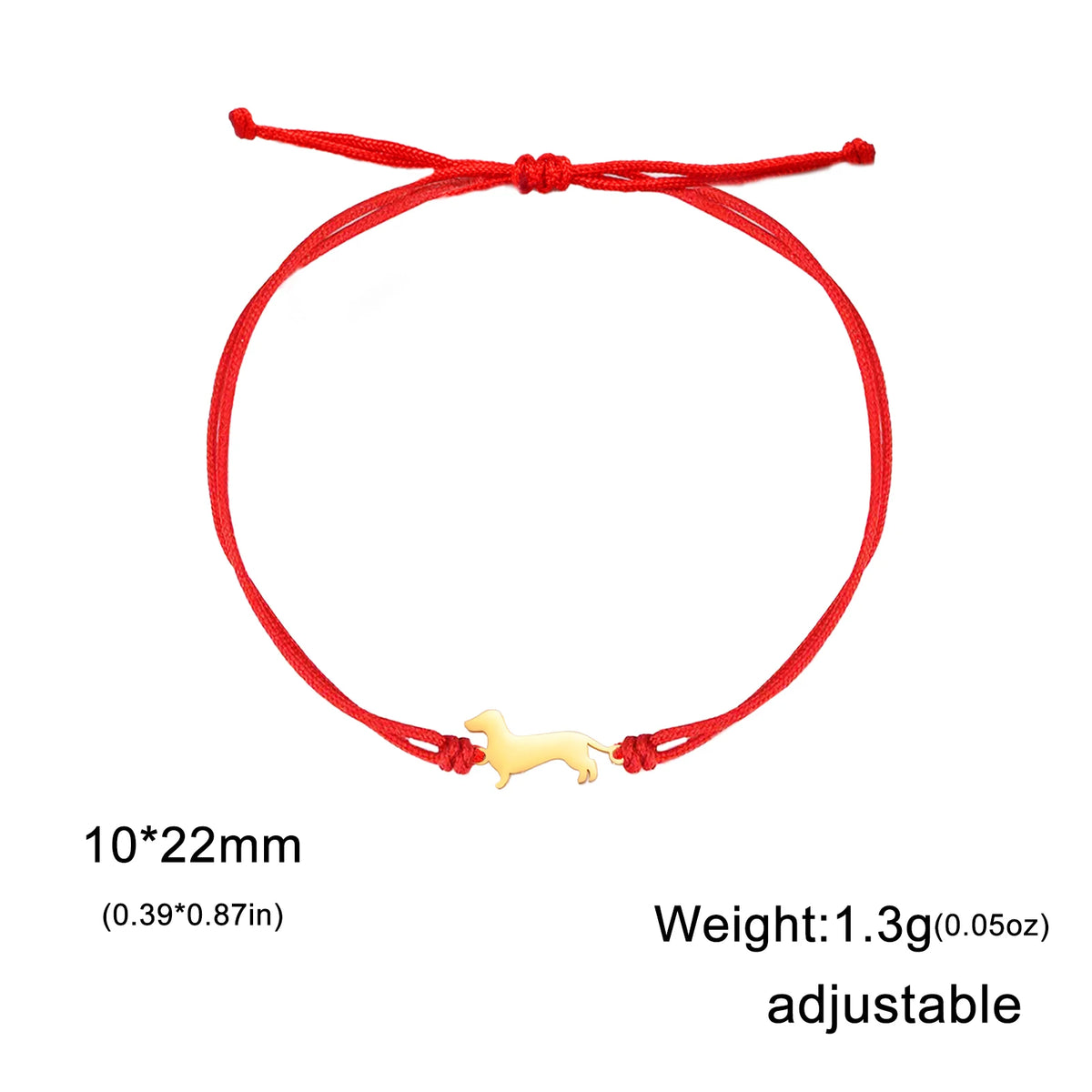 Cute Dachshund Dog Stainless Steel Bracelet