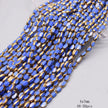 4x7mm 50pcs/lot Briolette Oval Glass Beads Plating Gold Color Crystal