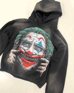 Harajuku tracksuit men clown print Hoodies Sweatshirt Oversized Tops hoodie streetwear Goth Popular Y2k Clothes men clothing - IM PERKY Boutique