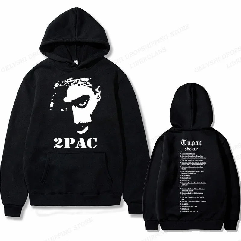 Tupac 2pac Graphic Hoodie Men Fashion