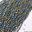 4x7mm 50pcs/lot Briolette Oval Glass Beads Plating Gold Color Crystal