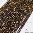 4x7mm 50pcs/lot Briolette Oval Glass Beads Plating Gold Color Crystal