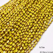 4x7mm 50pcs/lot Briolette Oval Glass Beads Plating Gold Color Crystal