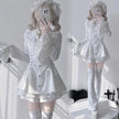 Y2k Aesthetic Lolita Style Bow Dress Shorts Set