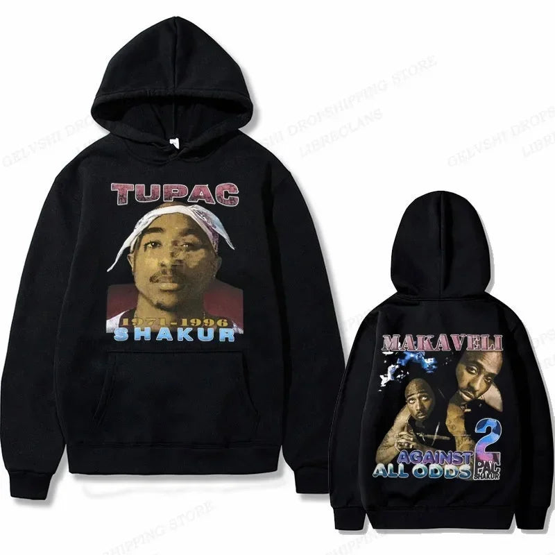 Tupac 2pac Graphic Hoodie Men Fashion