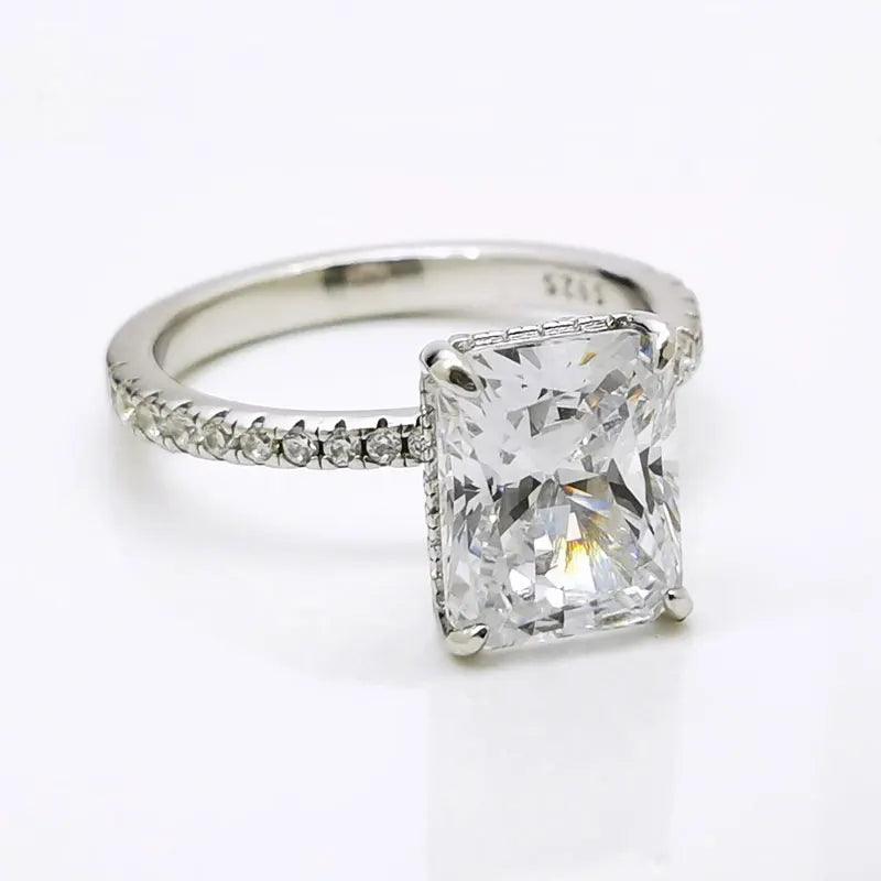 DEZO Moissanite Solitaire Engagement Rings 2/3/4ct - IM PERKY Boutique