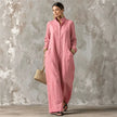 Women's Spring Autumn Long Sleeved Jumpsuit With Pockets