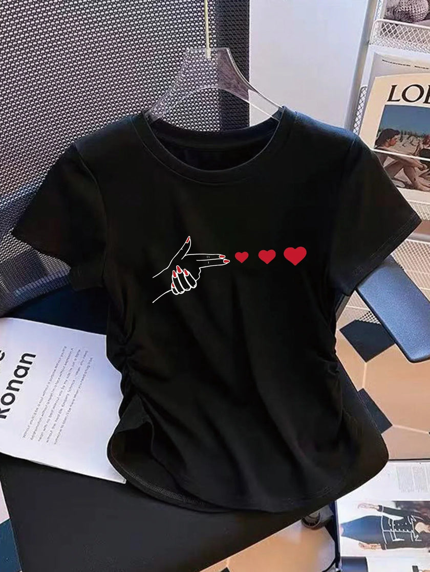 Summer Women's Women PARIS Italy Print T Shirt