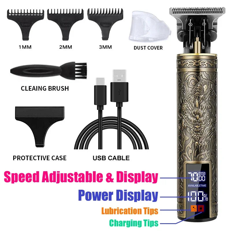 Cordless Mens Hair Trimmer Hair Clippers For Men