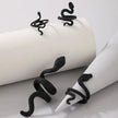 HNSP Vintage Long Snake Ring Set For Women Gothic Black Gold Silver Color Adjustable Finger Jewelry Accessories Female Gift