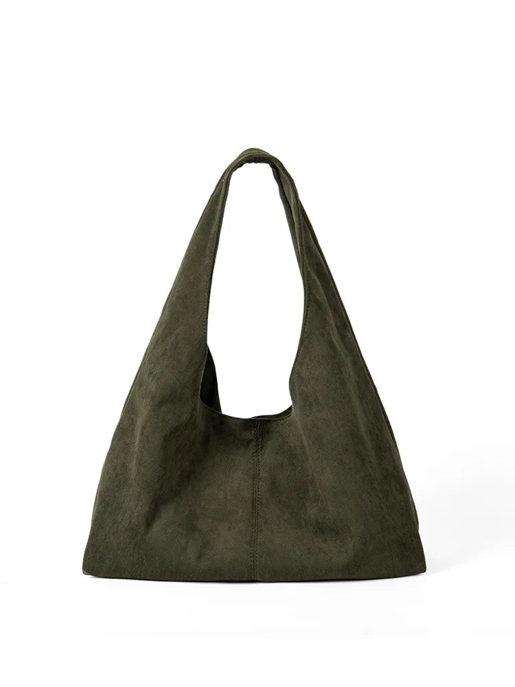 vintage faux suede hobos women shoulder bags
