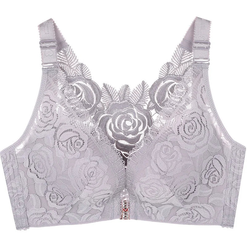 2026 Floral Secrets Comfort Rose Bra Front Closure Rose Lace