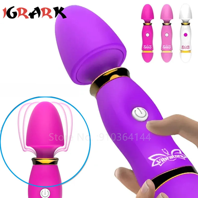 12 Speeds Magic Wand Massager Female Masturbator