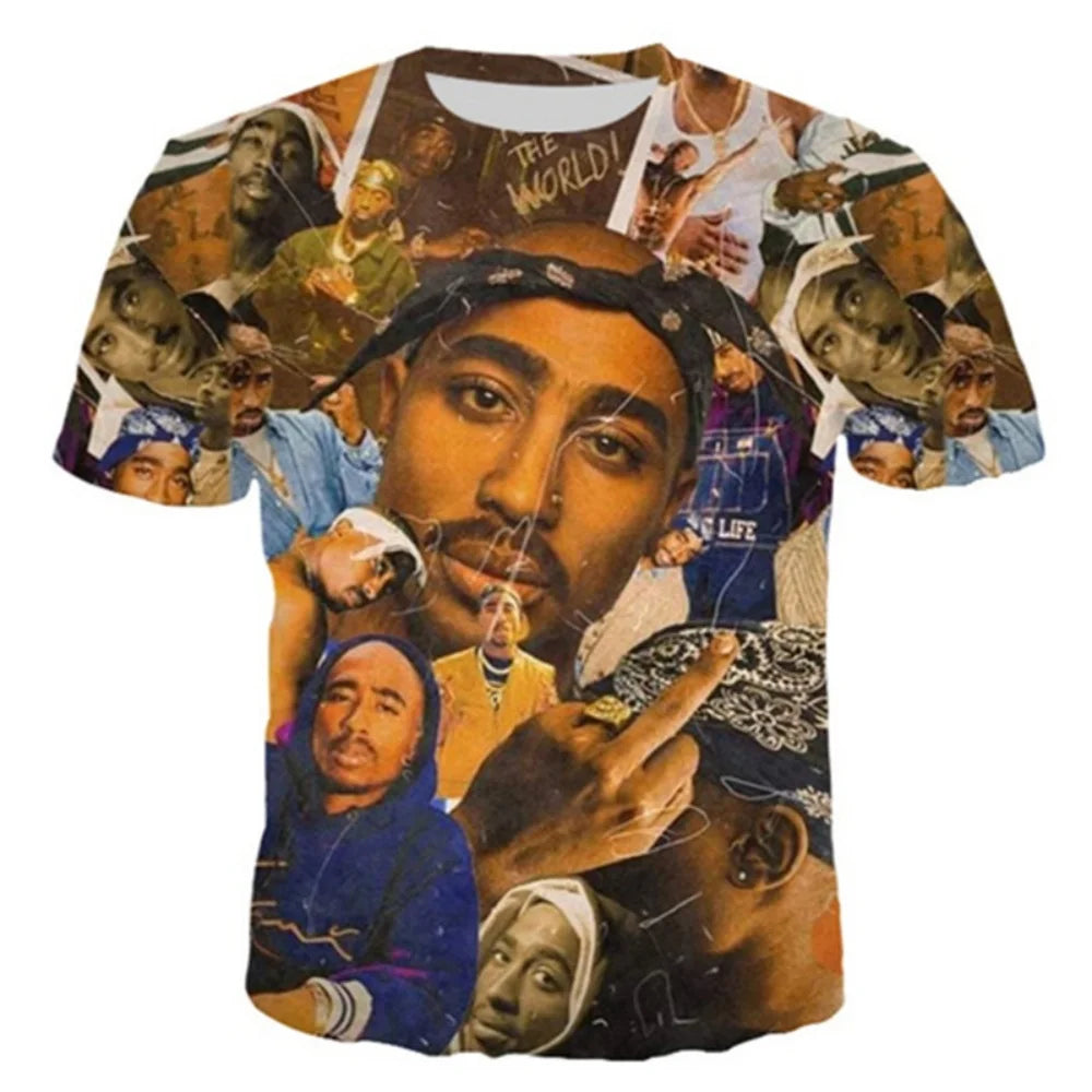 New T-Shirt Harajuku Men T-Shirt Fashion 2pac