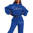 Men Women Printed Hoodie 2‑Piece Tracksuit, Casual