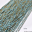 4x7mm 50pcs/lot Briolette Oval Glass Beads Plating Gold Color Crystal