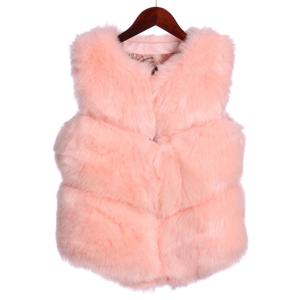 ZADORIN 3XL Autumn Winter Thick Warm Faux Fox Fur Vest Women High Quality Fashion V-Neck Short Fur Coat Female Fur Waistcoat - Lady Vals Vanity