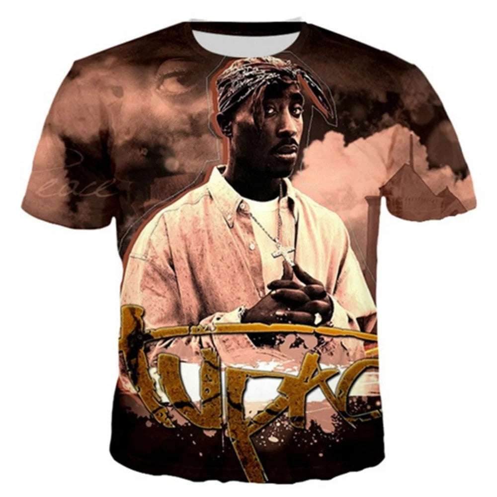 New T-Shirt Harajuku Men T-Shirt Fashion 2pac
