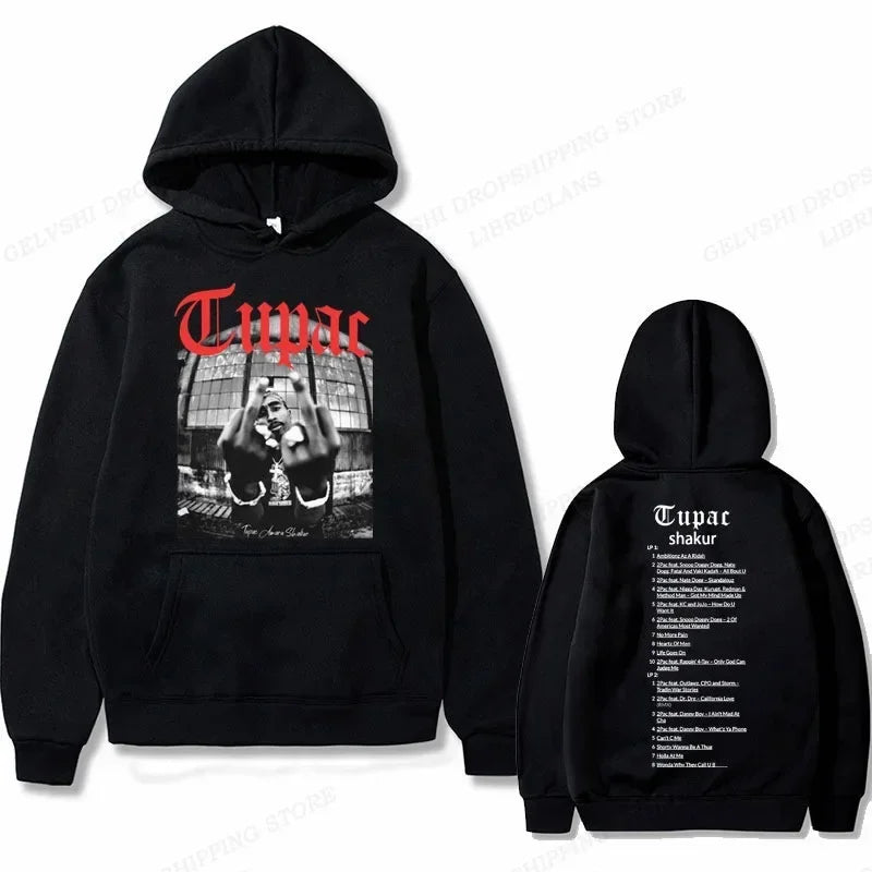 Tupac 2pac Graphic Hoodie Men Fashion