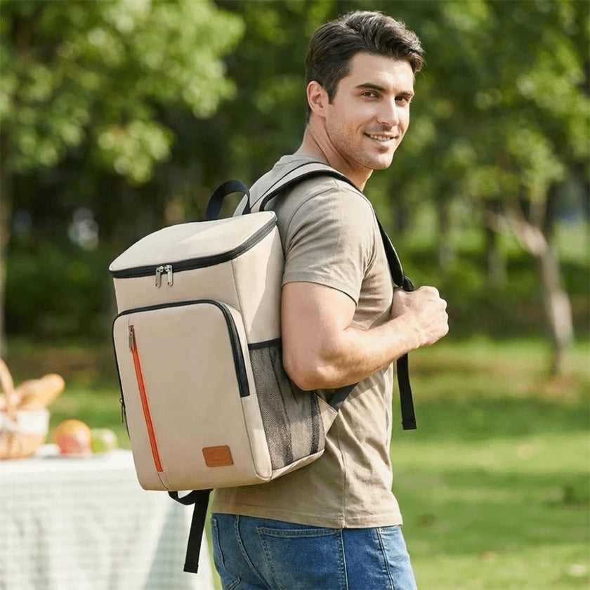Insulated Backpack Double Shoulder Thickened Portable
