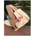 Casual Large Capacity Shoulder Bags Shopper Canvas