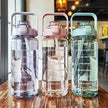 2L Portable Water Bottle Large Capacity Plastic Straw Water Cup Drink Bottle - IM PERKY Boutique