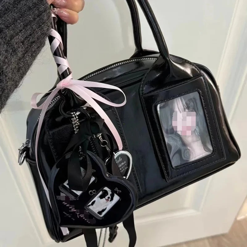 2026 New Y2K Harajuku Shoulder Bag Women with unique charms and sleek design