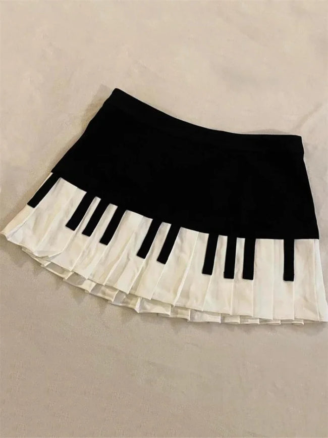 Y2k Cute Ruffled Plaid Skirt Punk Rock Subculture