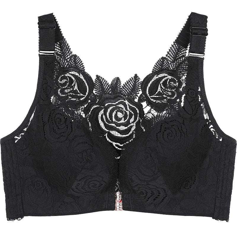 2026 Floral Secrets Comfort Rose Bra Front Closure Rose Lace