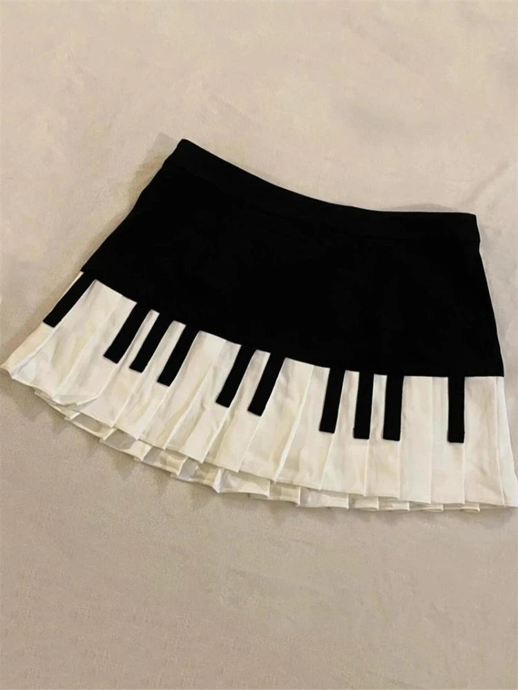 Y2k Cute Ruffled Plaid Skirt Punk Rock Subculture