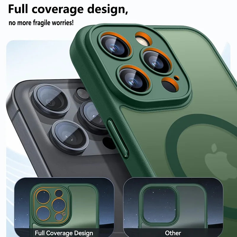 Luxury Frosted Phone Case For iPhone 17 16 15 14 13 12 11 Pro Max 16 15