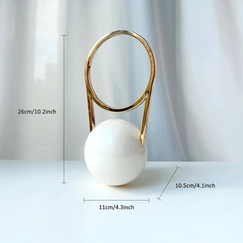 Evening Party Mini PVC Ball Handle Bag Women