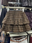 Y2k Cute Ruffled Plaid Skirt Punk Rock Subculture