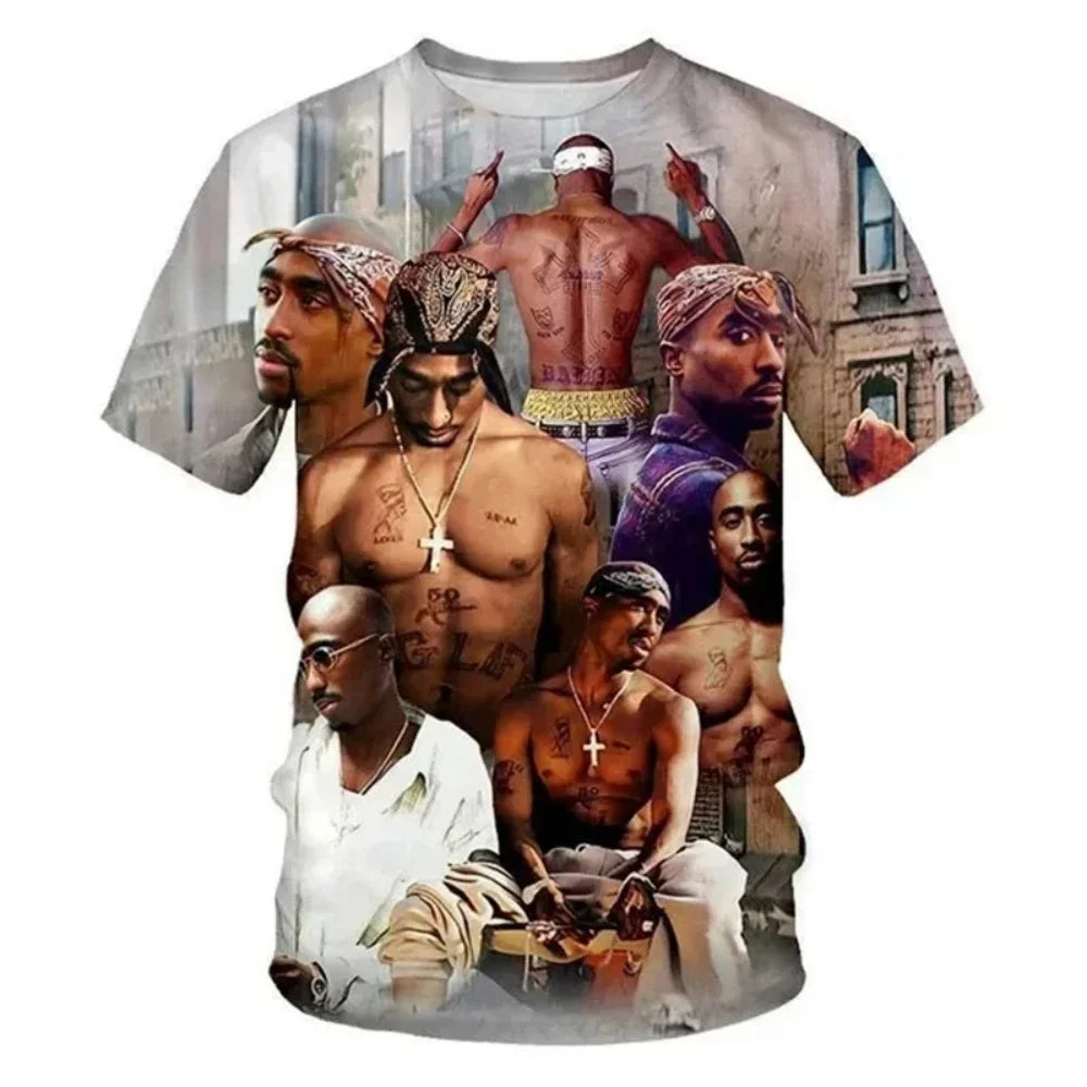 New T-Shirt Harajuku Men T-Shirt Fashion 2pac