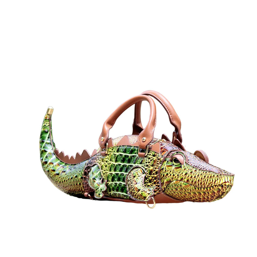 New Trendy Crocodile Shape Handbag