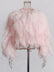 TWOTWINSTYLE Ruffles Shirts For Women