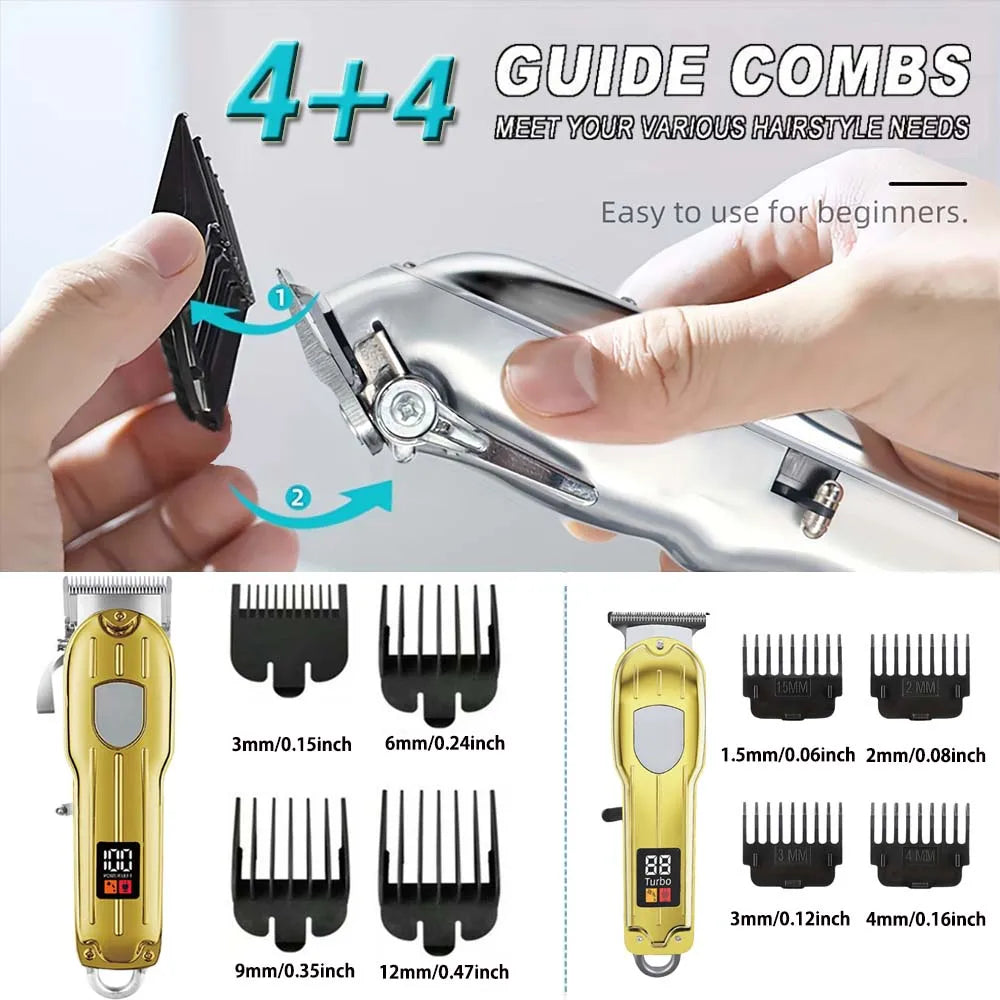 Hair Clippers Professional Barber Clippers and Trimmers Set