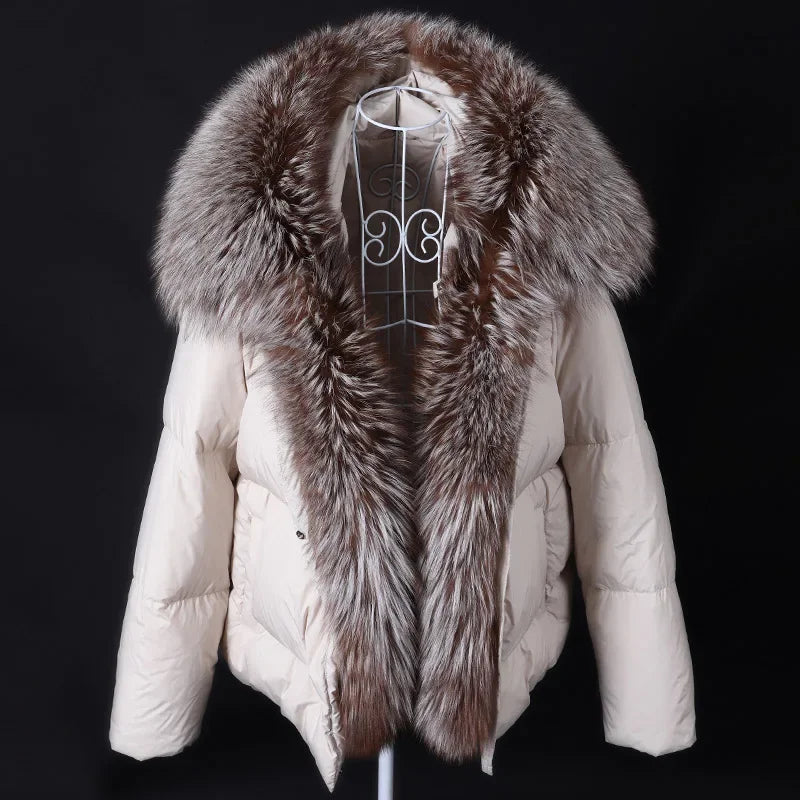 2026 MAOMAOKONG White Duck Down Jacket Winter Women