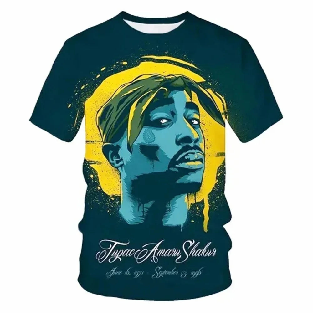 New T-Shirt Harajuku Men T-Shirt Fashion 2pac